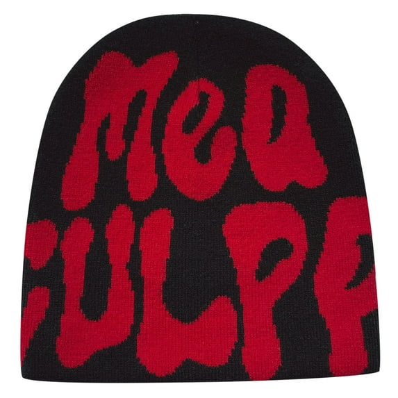 Unisex Beanie Letter Print Hop Style Winter Warm Knit Cap Hat