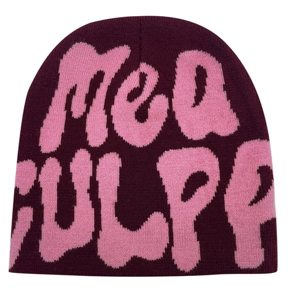Unisex Beanie Letter Print Hop Style Winter Warm Knit Cap Hat