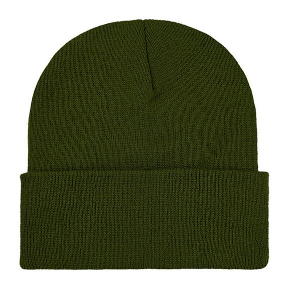 Unisex Beanie Winter Knitted Hat, Stretchable Cuffed Skull Cap for Men and Women, Soft Warm Fleece Lined Ski Watch Cap for Daily Wear and Outdoor Activities - N