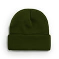 thumbnail image 1 of Unisex Beanie for Men and Women Knit Hat Winter Beanies Army Green One Size, 1 of 5