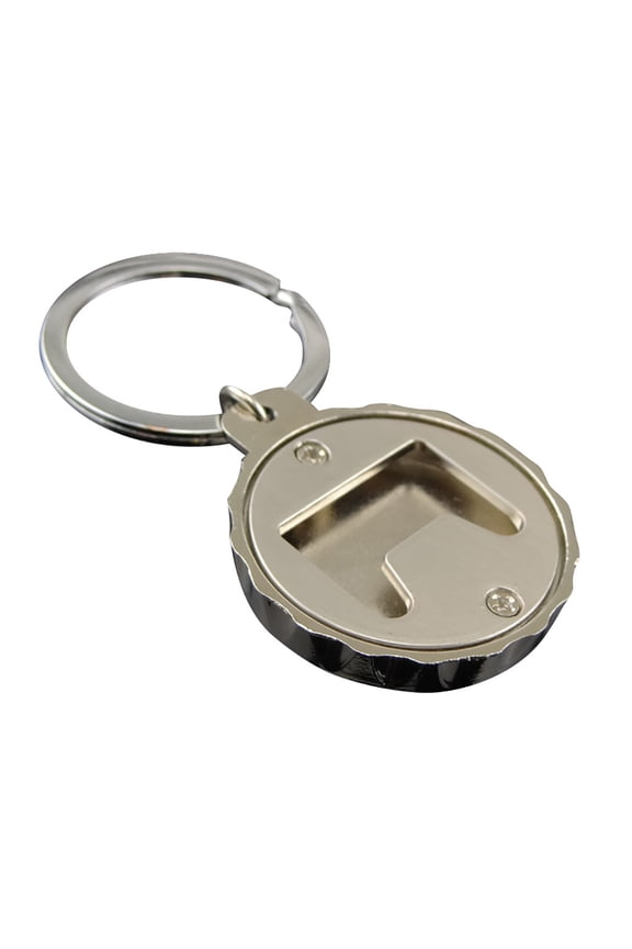 Unisex Beer Bottle-Shaped Bottle Opener Keychain, Novelty Keyring Gift for Men Women, Portable Beer Bottle Opener for Keychain