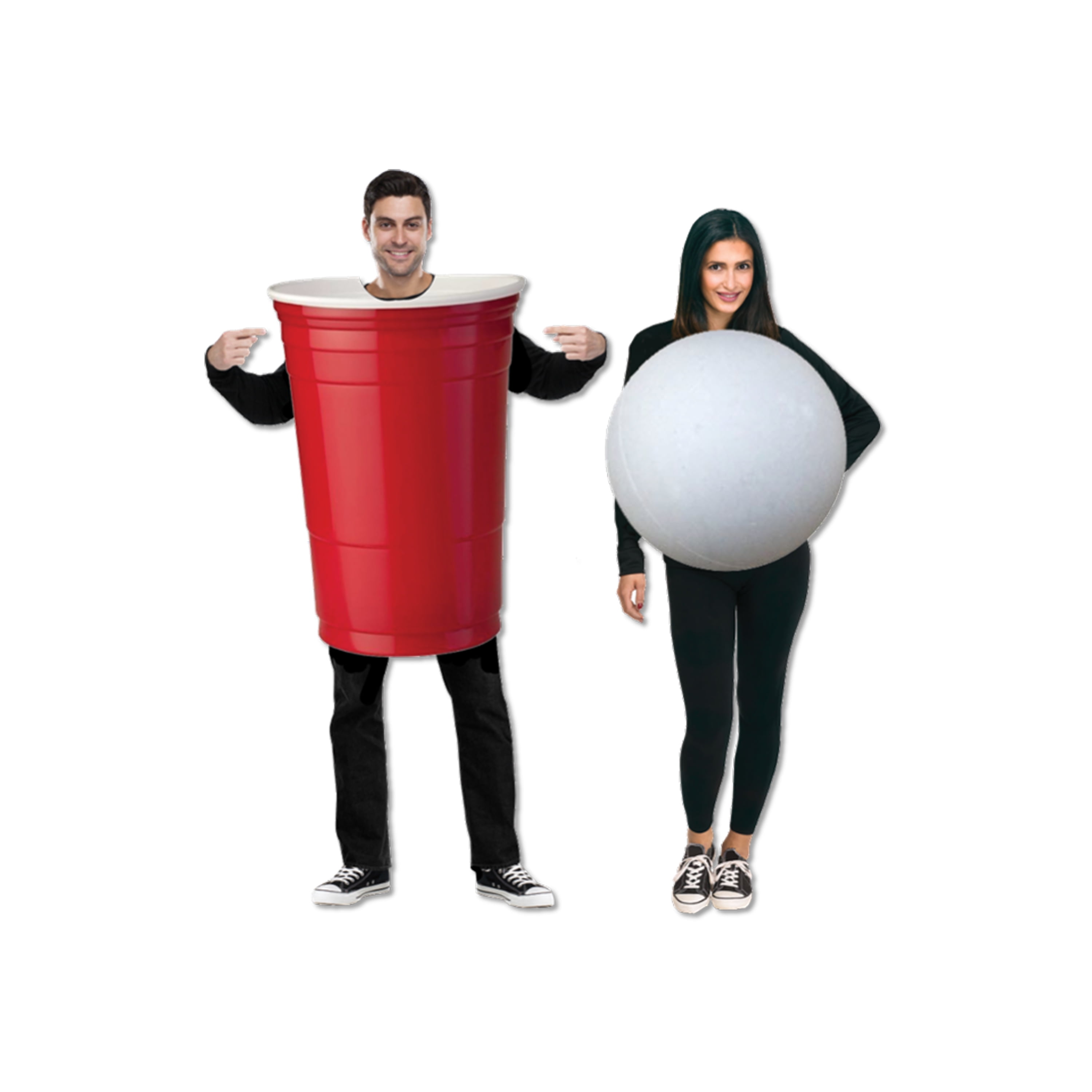 Unisex Beer Pong Halloween Couples Costume, Way to Celebrate, 2Piece