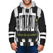 CPFUYMI Unisex Beetlejuice Zip-Up Hoodie Zipper Hooded Sweatshirt Outdoor Jacket with Pockets