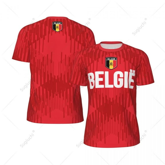 Unisex Belgium Belgium Flag 3D Printed T-Shirt Fans Mesh tshirt For Running Bike Soccer Tennis Fitness Sports Exclusive