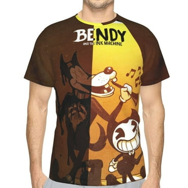 Unisex Bendy And The Ink Machine 3d Graphic Print Shirts For Mens Womens Casual Short Sleeve Tee Shirts Top