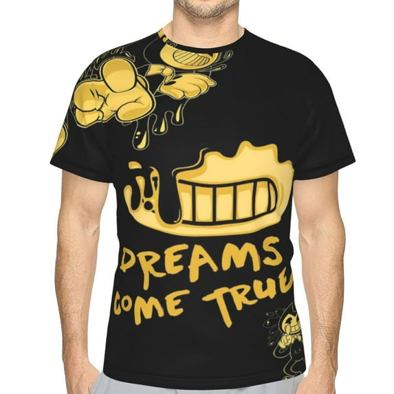 Unisex Bendy And The Ink Machine 3d Graphic Print Shirts For Mens Womens Casual Short Sleeve Tee Shirts Top