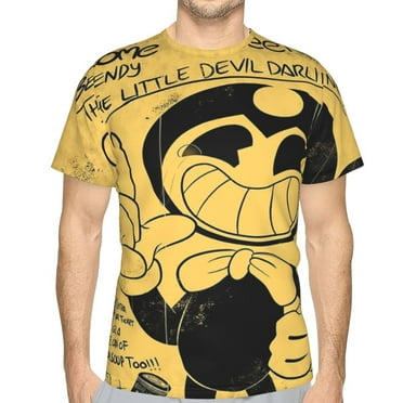 Unisex Bendy And The Ink Machine 3d Graphic Print Shirts For Mens Womens Casual Short Sleeve Tee Shirts Top