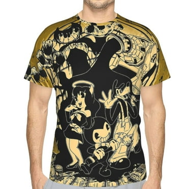 Unisex Bendy And The Ink Machine 3d Graphic Print Shirts For Mens Womens Casual Short Sleeve Tee Shirts Top