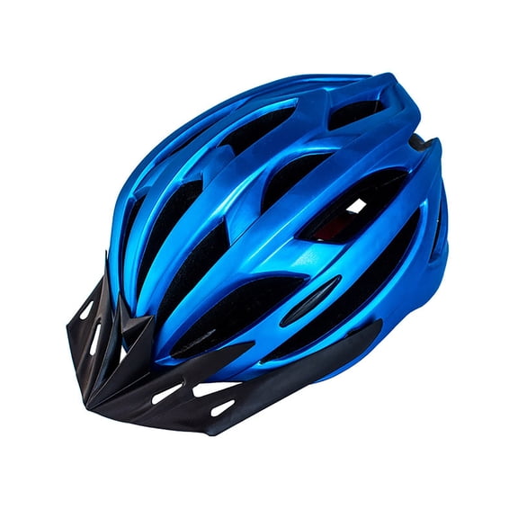 Unisex Bicycle with Electronic Light MTB Road Cycling Safety High Strength Shell Blue