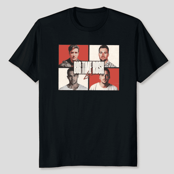 Unisex Big Time Rush Band Graphic T-Shirt, Sizes S-5XL, Tbun Men's And Women's Graphic Tee 100% Cotton by TBun, Full Sizes S-5XL