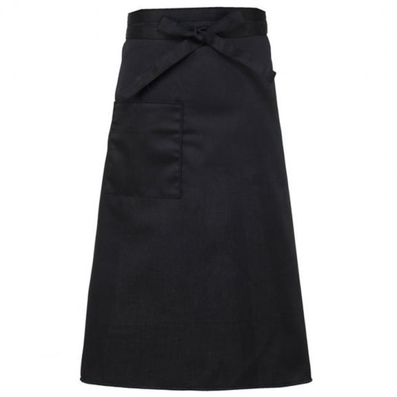 Unisex Bistro Chef Apron,Bistro Server Aprons with Pockets Black, for Bistro Servers Waitress Chef Front