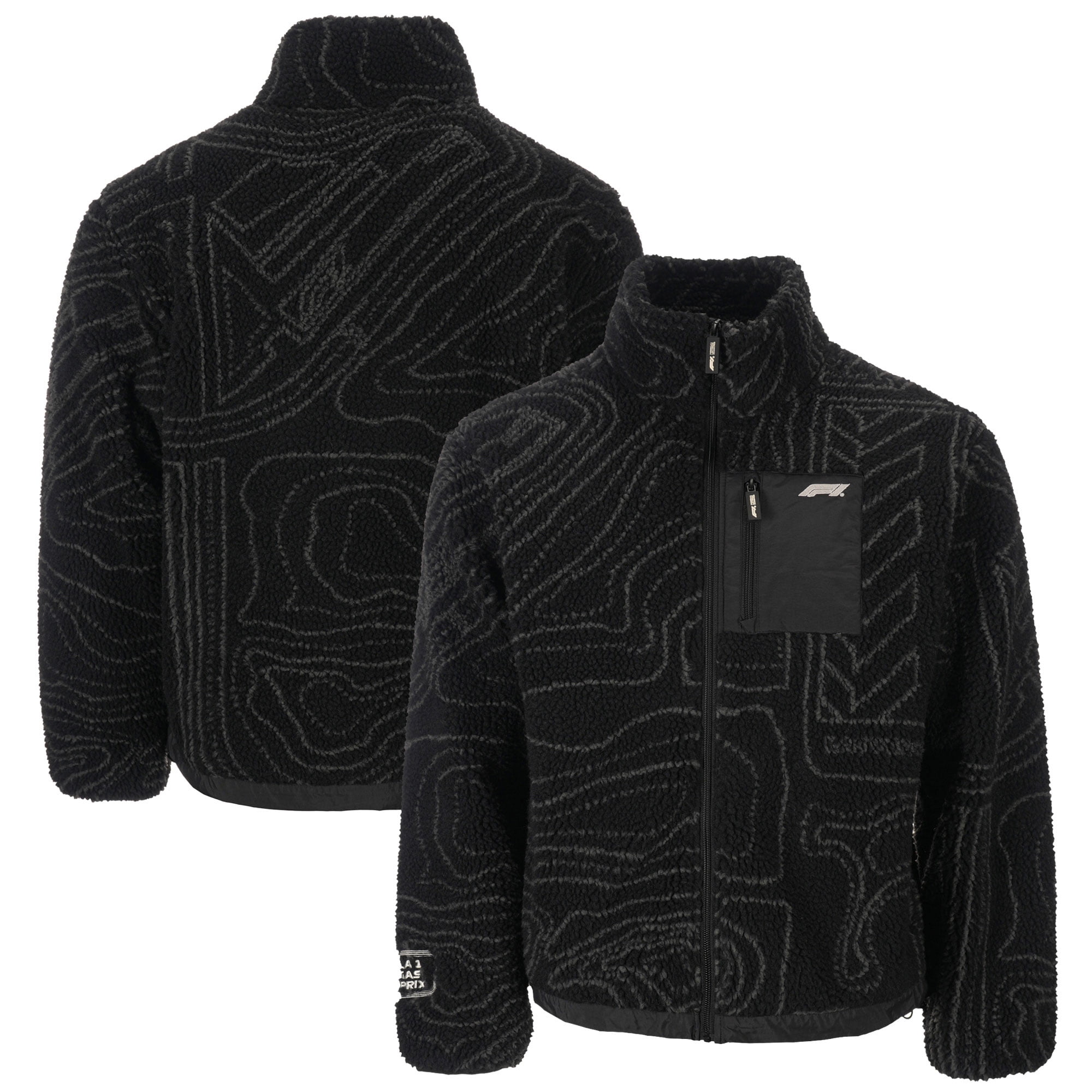 Unisex Black Formula 1 2024 Las Vegas Grand Prix All Over Print Fleece