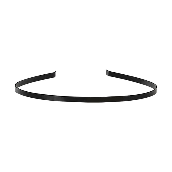 Unisex Black Metal Wire Headband for Hair Styling Sleek Everyday Wear with Comfort Fit Flexible Design