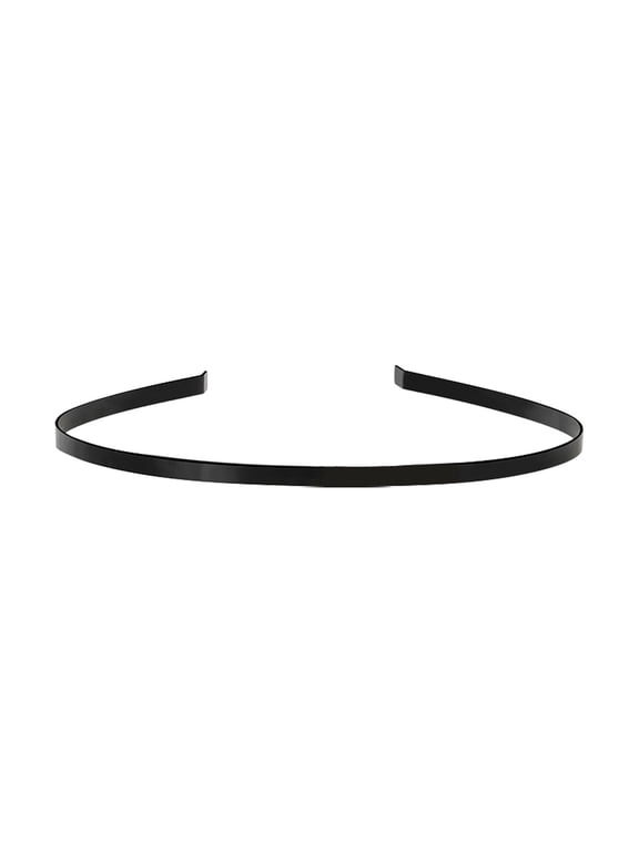 Unisex Black Metal Wire Headband for Hair Styling Sleek Everyday Wear with Comfort Fit Flexible Design