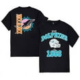 thumbnail image 1 of Unisex Black Miami Football T-Shirt, Vintage Dolphins Shirt, 1 of 2
