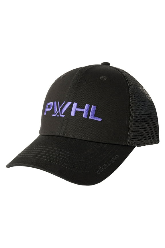Unisex Black PWHL-Meshback Adjustable Hat
