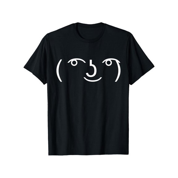 Unisex Black Print Tshirt Graphic Tees Shirts Abstract Smile Face Typography Humor S-5XL Tops