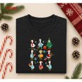 thumbnail image 1 of Unisex Black T-Shirt Graphic Tees Christmas Duck Character Holiday Design Shirts S-5XL Casual Daily Tops, 1 of 5