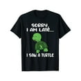 thumbnail image 1 of Unisex Black Turtle Graphic Tee Plus Size S-5XL, Funny Printed T-Shirt, Casual Oversized Top for Humor & Animal Enthusiasts, 1 of 5