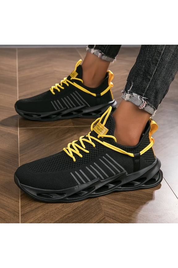 Unisex Blade Running Shoes, Breathable Shock-Absorbing Athletic Sneakers with Non-Slip Sole for Jogging, Tennis, Gym, Walking and Y2K Streetwear Style