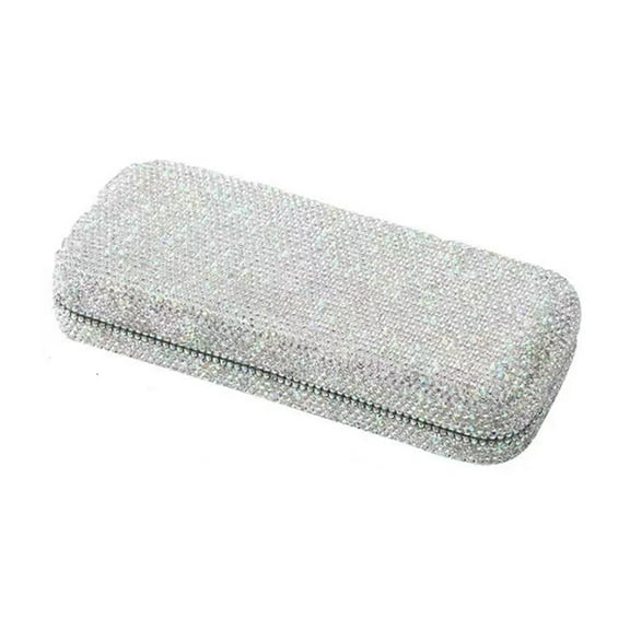 Unisex Bling Diamond Hard Shell Eyeglasses Cases for Women Men,Portable Protective Case For Sunglasses
