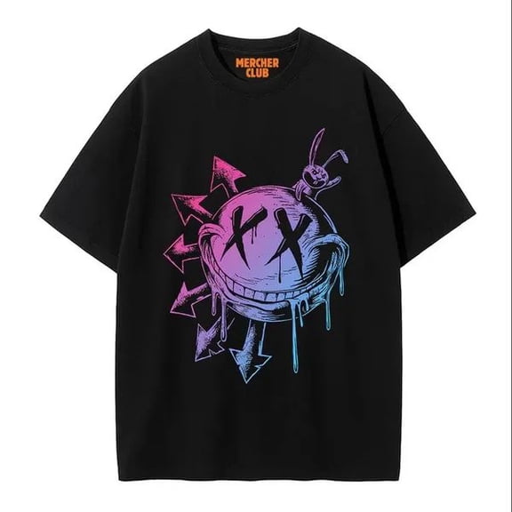 Unisex Blink 182 Rock Music, Smile Face Graphic T-Shirt, Sizes S-5XL, The Basic Shop