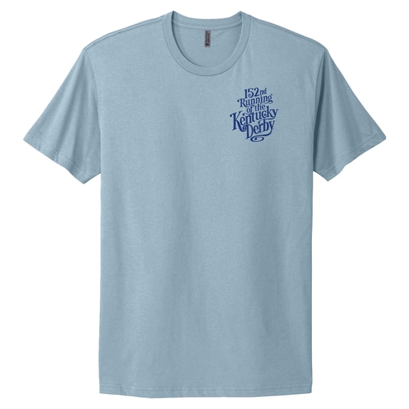 Unisex Blue 152nd Kentucky Derby Art of the Derby Poster T-Shirt