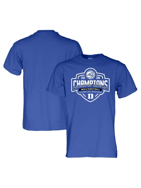 Unisex Blue 84 Royal Duke Blue Devils 2026 ACC Men's Basketball Tournament Champions Locker Room T-Shirt