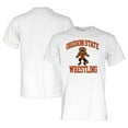 thumbnail image 1 of Unisex Blue 84  White Oregon State Beavers Wrestling Beaver T-Shirt, 1 of 3