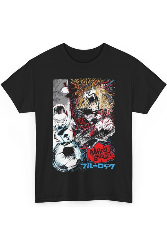 Unisex Blue Lock T-Shirt Yoichi Isagi Anime Blue Lock T-Shirt Short Sleeved T Shirt