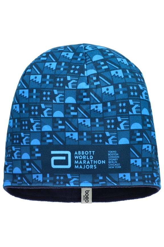 Unisex-BOCO Gear Blue World Marathon Majors Performance Knit Hat