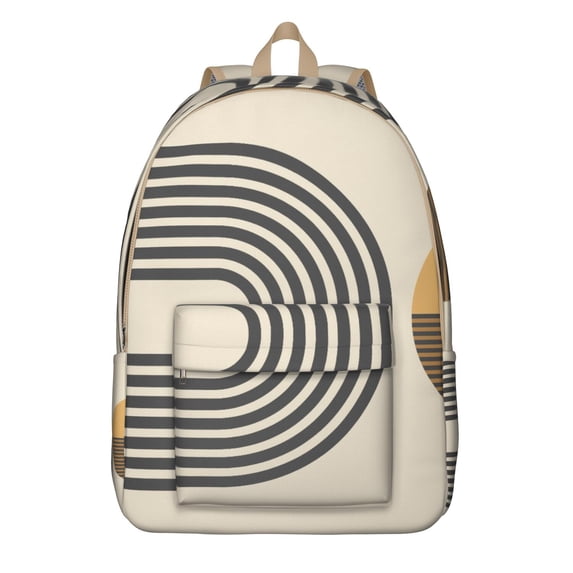 Unisex Bohemian Chic Rucksack, Vintage Style Backpack with Front Pocket, Durable Lightweight Daypack for School College Work Travel, Excellent Gift