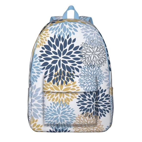 Unisex Bohemian Print Backpack, Chic Boho Zipper Rucksack with Front Pocket, Lightweight Daypack for School University Work Commute, Wonderful Gift Choice