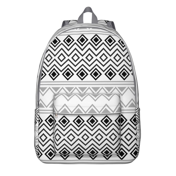 Unisex Bohemian Vintage Daypack, Print Rucksack with Front Pocket, Durable Backpack for School College Work Travel, Excellent Gift