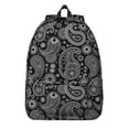 thumbnail image 1 of Unisex Bohemian Zipper Backpack, Chic Boho Print Rucksack with Front Pocket, Lightweight Daypack for School University Work Commute, Great Gift, 1 of 5