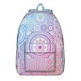 thumbnail image 1 of Unisex Boho Chic Backpack, Bohemian Print Zipper Bag with Front Pocket, Durable Lightweight Rucksack for School University Work Commute, Excellent Gift, 1 of 5