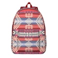 thumbnail image 1 of Unisex Boho Style Backpack, Bohemian Print Zipper Bag with Front Pocket, Lightweight Rucksack for School University Work Commute Vacation, Perfect Gift Choice, 1 of 5