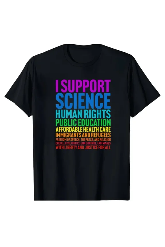 Unisex Bold Progressive Liberal Democrat Protest Crewneck Tee, Activist Change-Maker Short Sleeve T-Shirt