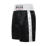 Unisex Boxing Shorts MMA Muay Thai Training Trunks Fitness Shorts for Adults, Black L