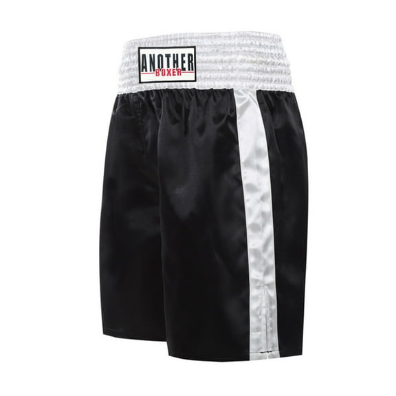 Unisex Boxing Shorts Mma Muay Thai Training Trunks Fitness Shorts For Adults Black M