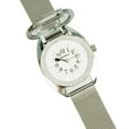 thumbnail image 1 of Unisex Braille Watch- Chrome- Steel Mesh Band- White Dial, 1 of 3