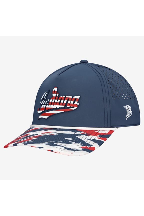 Unisex Branded Bills Navy Indiana Hoosiers Stars & Stripes Rope Adjustable Hat