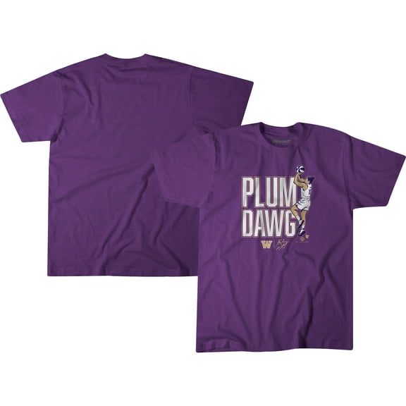 Unisex BreakingT Kelsey Plum Purple Washington Huskies Plum Dawg T-Shirt