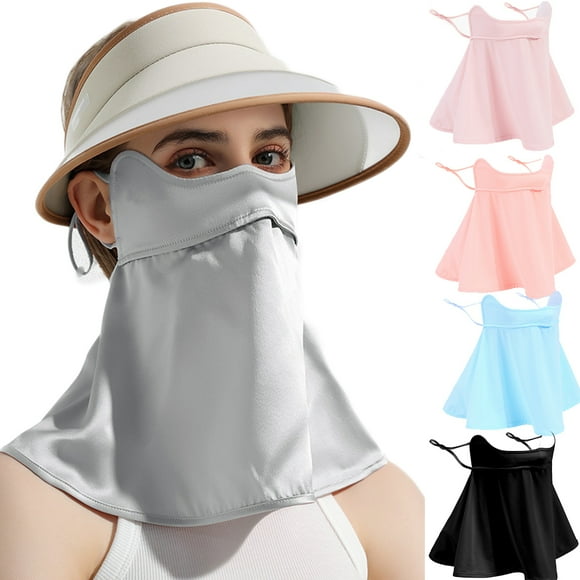 Unisex Breathable Cooling Face Cover Sun UV Protection Earloop Neck Gaiter Scarf for Summer Outdoor Activities