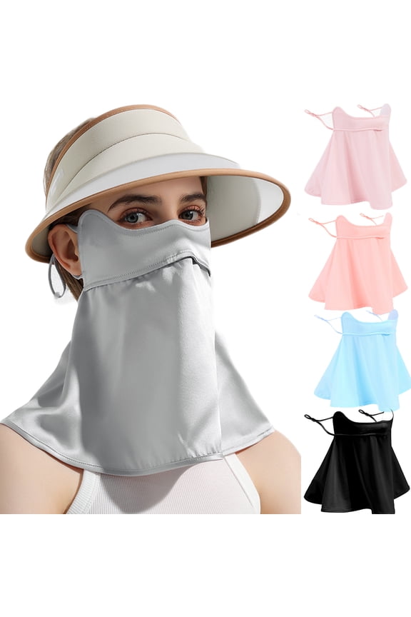 Unisex Breathable Cooling Face Cover Sun UV Protection Earloop Neck Gaiter Scarf for Summer Outdoor Activities