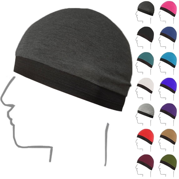 Unisex Breathable Dome Wig Cap Wide Edge Elastic Shaping Summer Sweat Wicking Hat