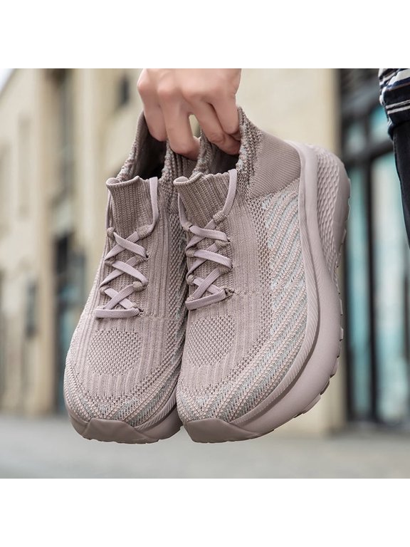 Unisex Breathable Fly Knit Casual Sports Shoes
