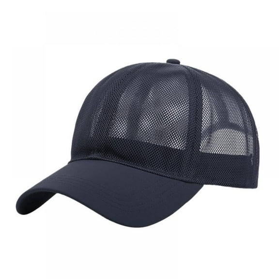 Unisex Breathable Full Mesh Baseball Cap Quick Dry Running hat Lightweight Cooling Water Sports Hat,Dark Blue