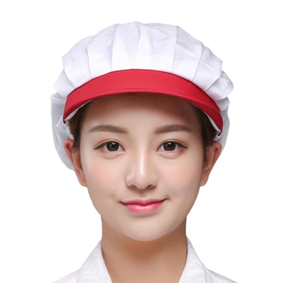 Unisex Breathable Lightweight Elastic Mesh Cap Working Catering Cooking Chef Hat