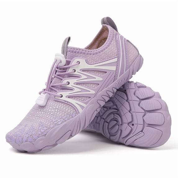 Unisex Breathable Mesh Barefoot Water Shoes, Anti-slip Athletic Footwear